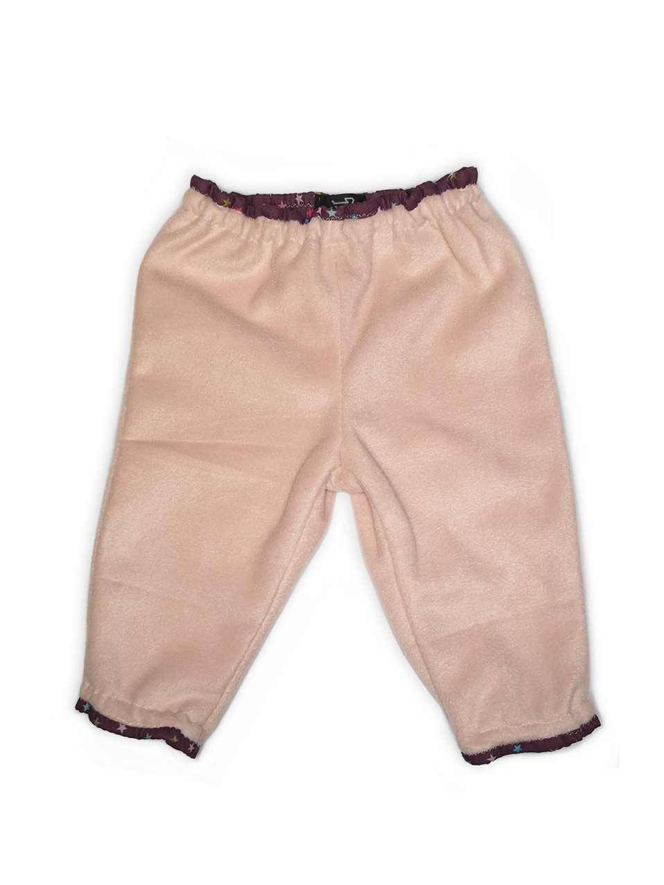 Baby joggebukser - rosa plyss - str 80