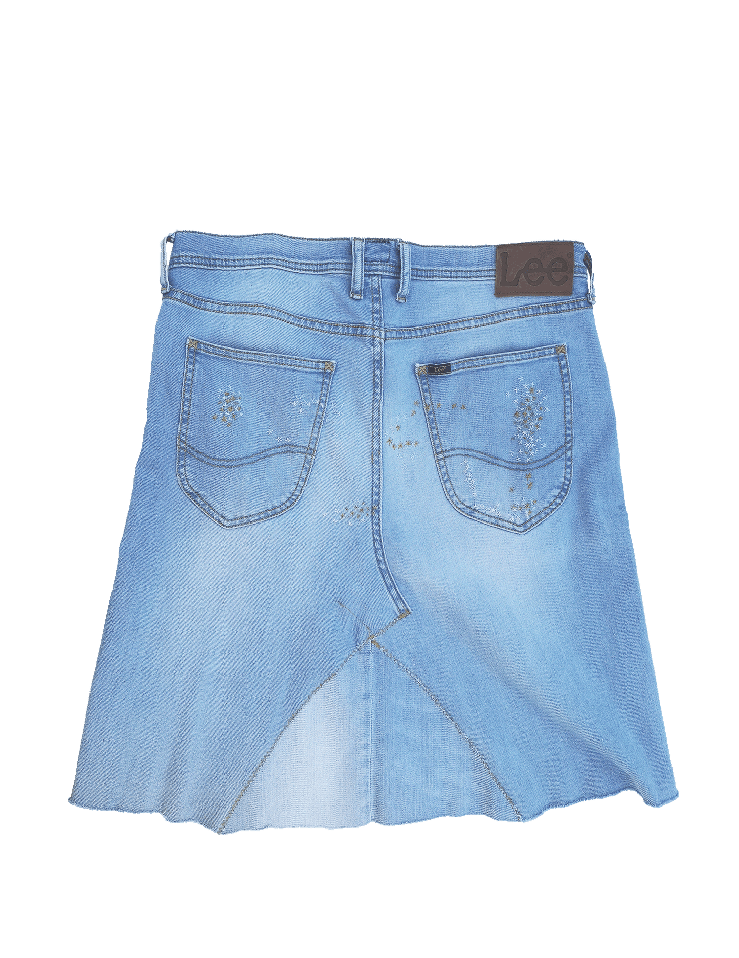 Dame skjørt - lyseblå jeans - str M