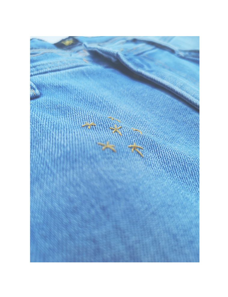 Dame skjørt - lyseblå jeans - str M