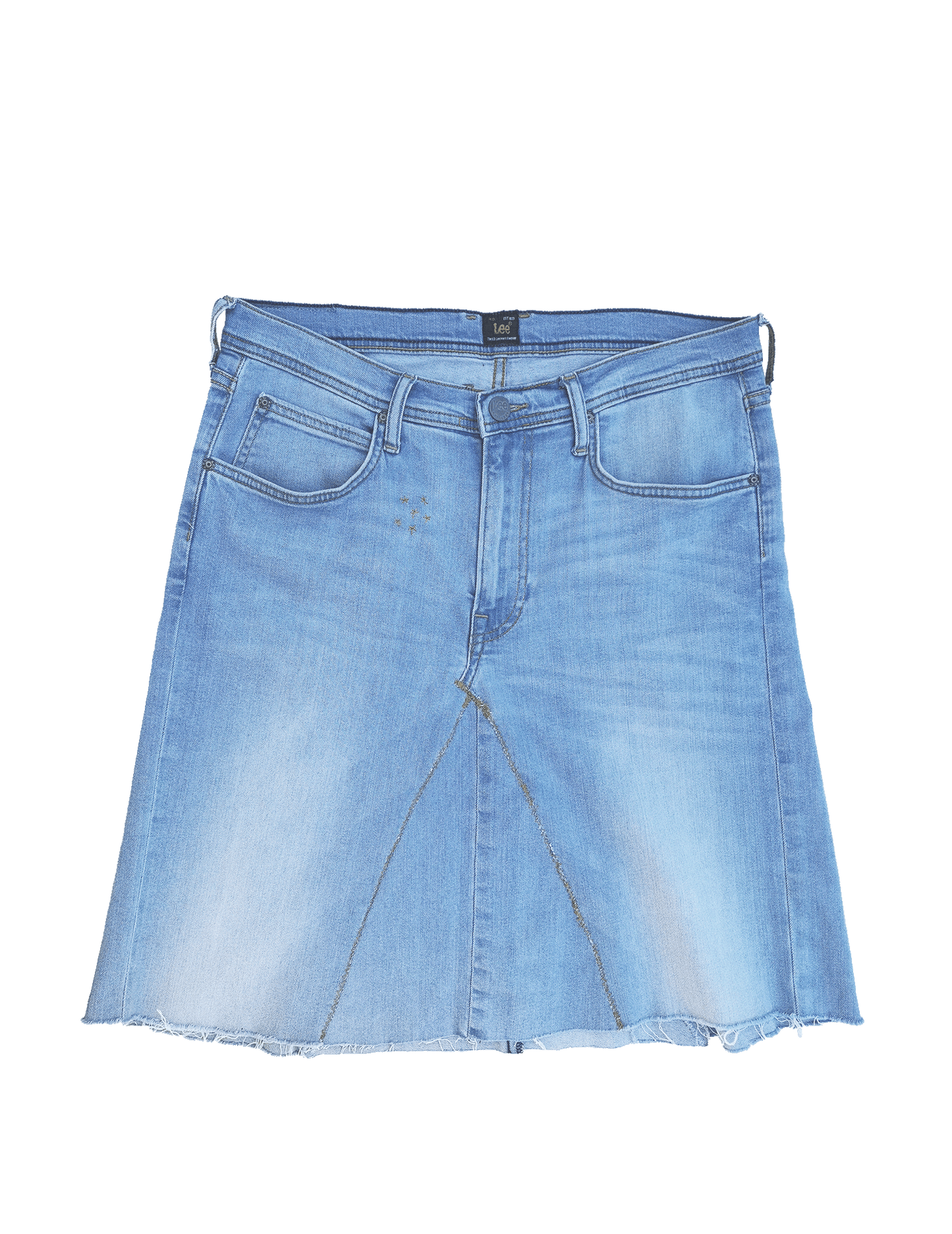 Dame skjørt - lyseblå jeans - str M