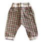 Baby joggebukser - røde ruter - str 68
